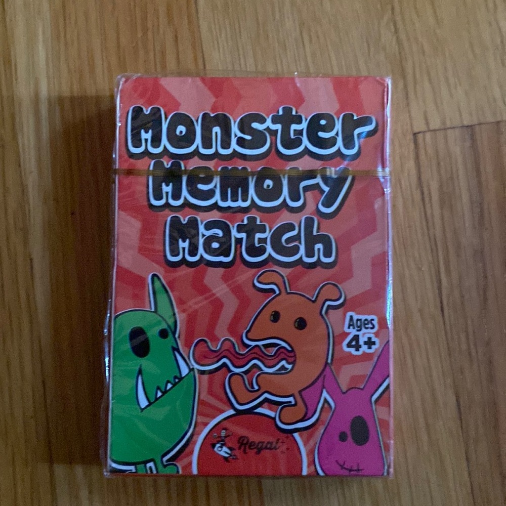 Monster memory match game
